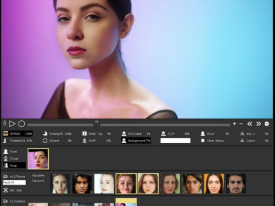 免费开源的 AI 换脸软件，图形化界面，小白也能简单操作，有好几种高清化算法，能实时看到换脸效果，还有多种遮罩模式和支持多人脸一起融合的功能！Rope   #开源  #AI 换脸   