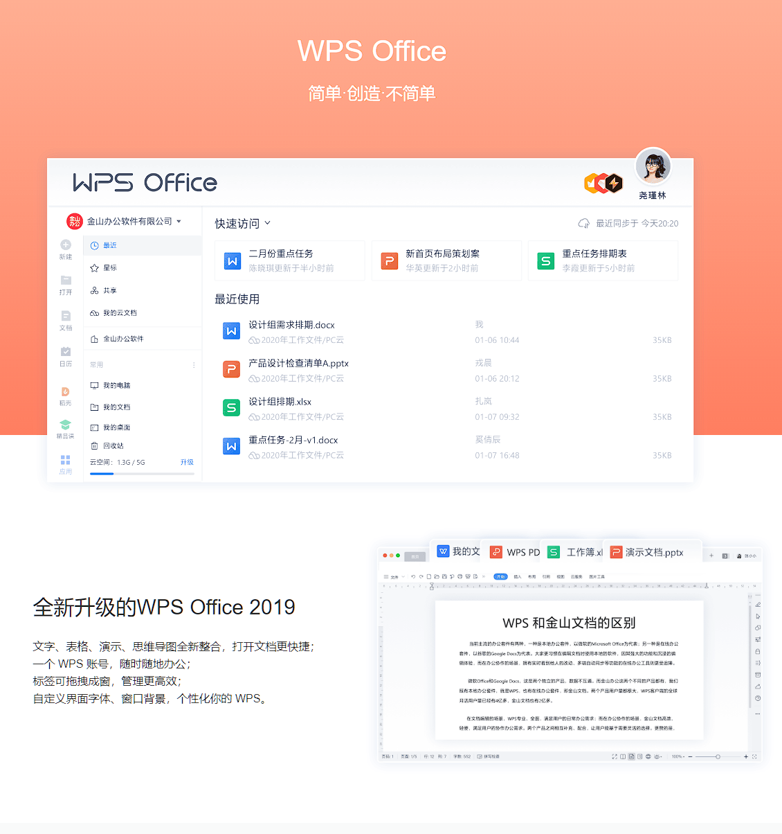 WPS Office！2019 专业增强版！永久激活！