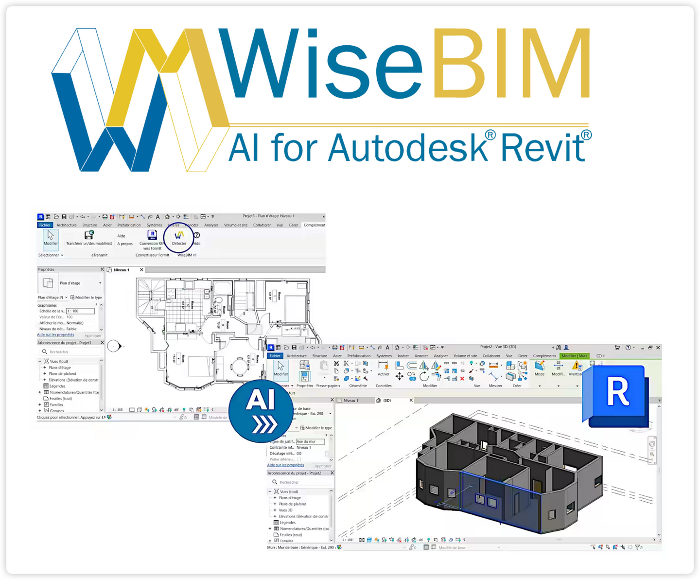 一张照片也能生成 Revit 模型？AI 插件一键将二维图纸秒变三维模型，2D 到 3D 的奇迹：WiseBIM 插件开启 Revit 建模新时代！0
