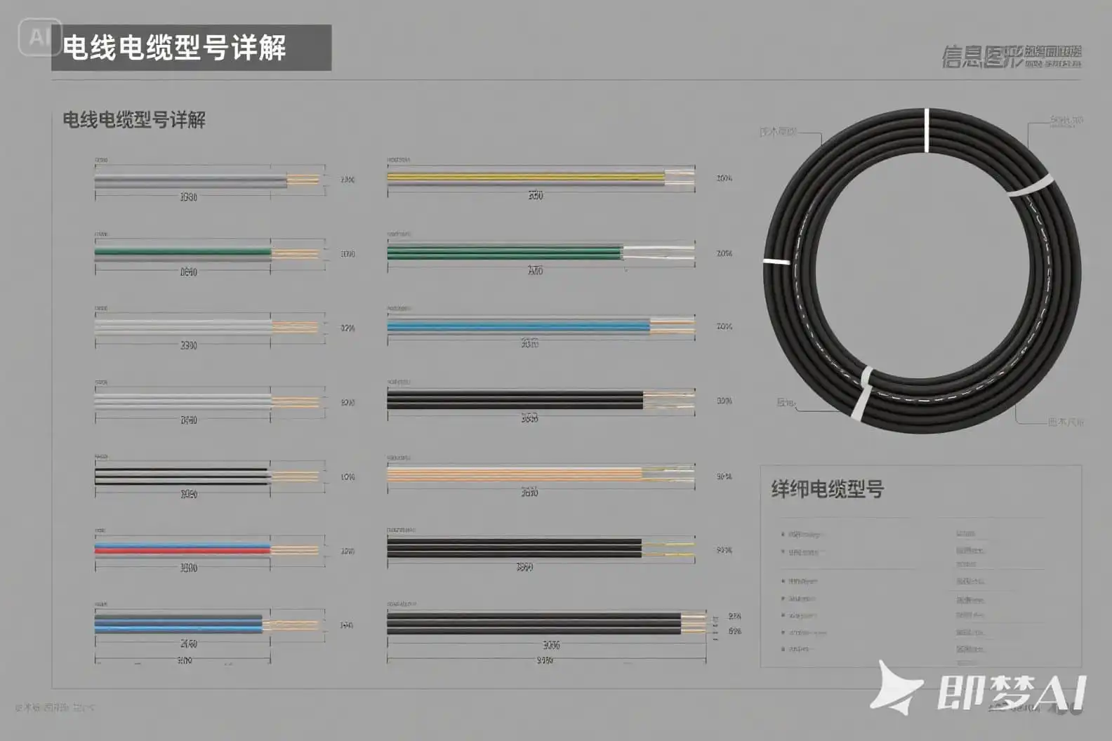 电线电缆全类型解析：型号、选型、标准与应用指南; 其字母及数字含义，以及用途、应用场景